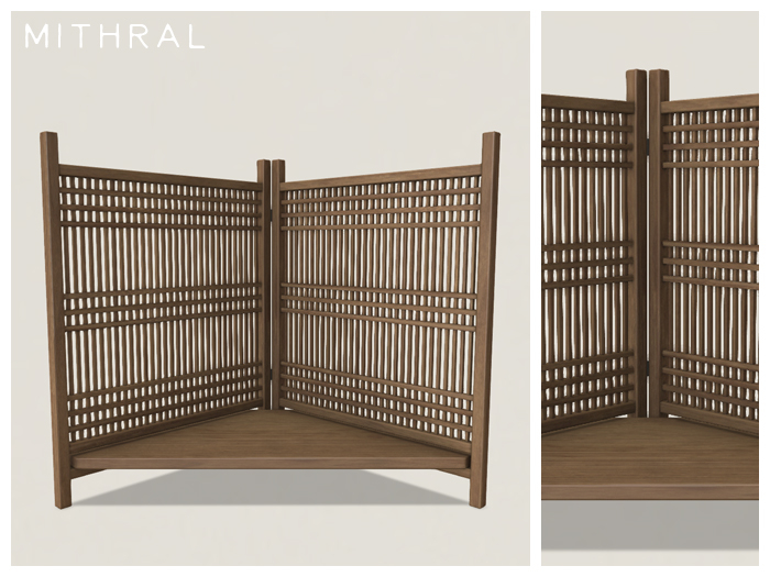 Second Life Marketplace Mithral * Takayama Floor Shelf (Dark Wood 1)